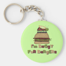 Buggy for Burgers Tshirts and Gifts Keychains