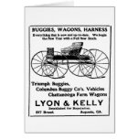 Buggy vintage illustration 1907 greeting cards