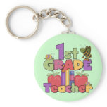 Bugs and Apples 1st Grade Tshirts and Gifts keychains