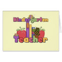 Bugs and Apples Kindergarten Teacher cards