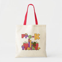 Bugs and Apples Pre-K Teacher Tshirts and Gifts Tote Bag