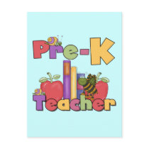 Bugs and Apples Pre-K Teacher Tshirts and Gifts Postcards