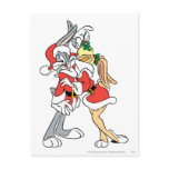 Bugs and Lola Mistletoe Kiss postcards