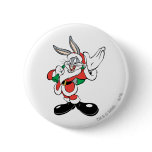 Bugs Bunny Santa Waving buttons