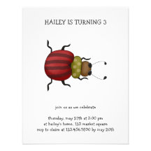 Bugs 'n' Blooms · Beetle Personalized Announcement