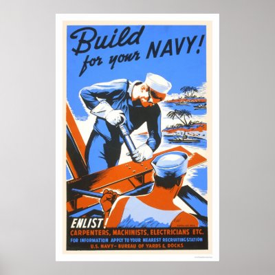 Build for your Navy! Posters by lc_wpa
