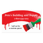 Building and Painting Supply business cards