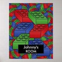 Building blocks Poster For a Kid's Room