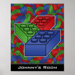 Building blocks Poster For a Kid's Room