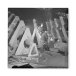 Building Liberty Ships, 1941 Fridge Magnet