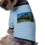 Building on Lily Pond, Ancient City  flowers Pet T Shirt