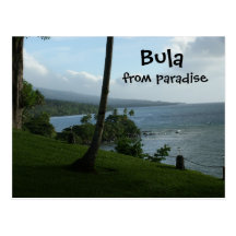 Bula From Paradise Post Card