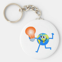 Bulb Globe Key Chain