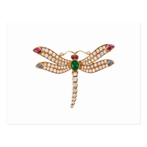 ... DIAMOND DRAGONFLY. BEAUTIFUL BLING BLING POST CARDS | Zazzle.co.uk