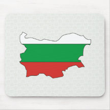 Bulgaria Flag Map full size Mousepad