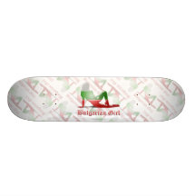 Bulgarian Girl Silhouette Flag Skate Board Decks