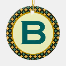 Bulgarian Orthodox Monogram Christmas Ornament