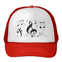 Bulging Music Notes Hat