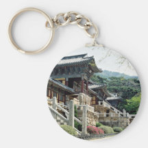 Bulguksa temple, Kyongju, South Korea Keychains