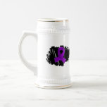 Bulimia Purple Ribbon With Scribble Coffee Mugs