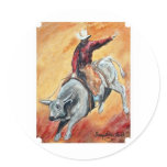 Bull and Rider Sticker