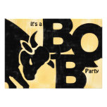 BULL BBQ party invitation invitations