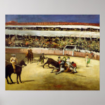 Bull Fight, 1865 Poster