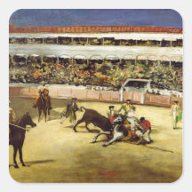 Bull Fight, 1865 Sticker