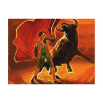 Bull Fighter And El Toro