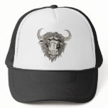 Bull Horns ~ Flowers Customise Gift Template hats