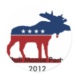 Bull Moose Party 2012 stickers