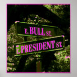 Bull & President Street ~ Print Poster Sign