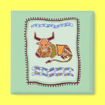 Bull Quilt magnets