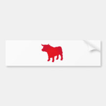 Bull see Red Bumper Stickers