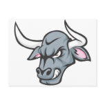 Bull T Shirt | Custom Angry Bull Head T Shirt postcards