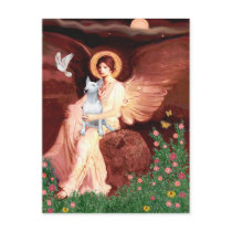 Bull Terrier 1 - Seated Angel Postcards