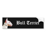 Bull Terrier bumper sticker bumper stickers