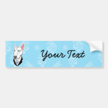 Bull terrier bumper sticker