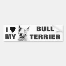 Bull Terrier Bumper Stickers