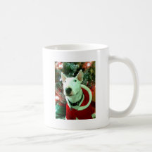 bull terrier christmas mugs