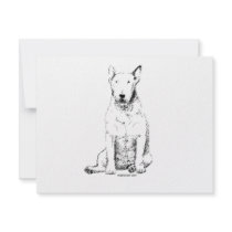 Bull Terrier Personalized Announcement