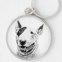 Bull Terrier Key Chain