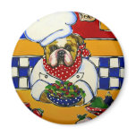 Bulldog Chef magnets