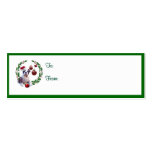 Bulldog Christmas Wishes Gift Tags #2 Business Card Template