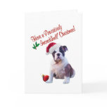 Bulldog Christmas Wishes Greeting Card