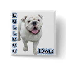 Bulldog Dad 4 Buttons