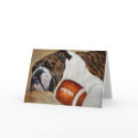 Bulldog greeting card