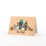 Bulldog Halloween Greeting Card