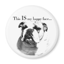 Bulldog Happy Face