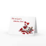 Bulldog Maddie Rose and Hearts Valentine Greeting Cards